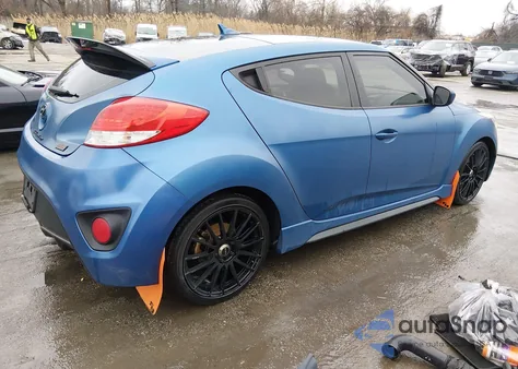 2016 Hyundai Veloster Turbo Rally Edition z USA, uszkodzony, nr VIN KMHTC6AE2GU251165